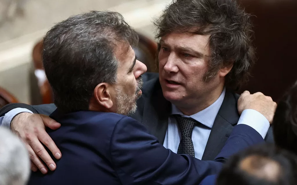 Javier Milei y Cristian Ritondo