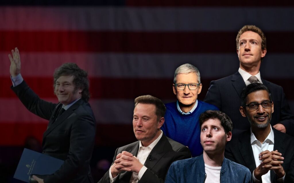 Milei con empresarios