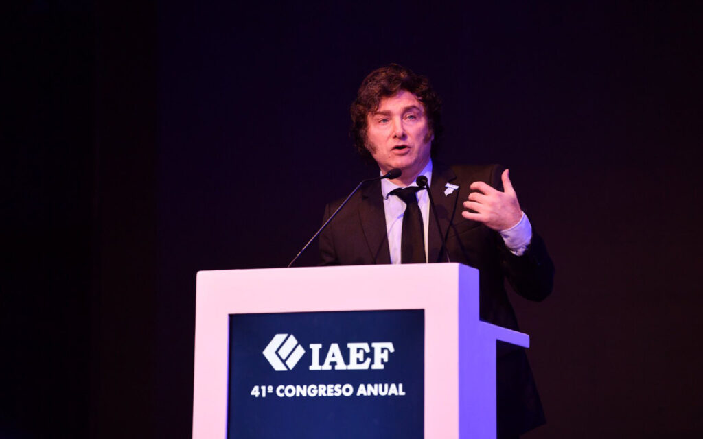 Milei en el IAEF