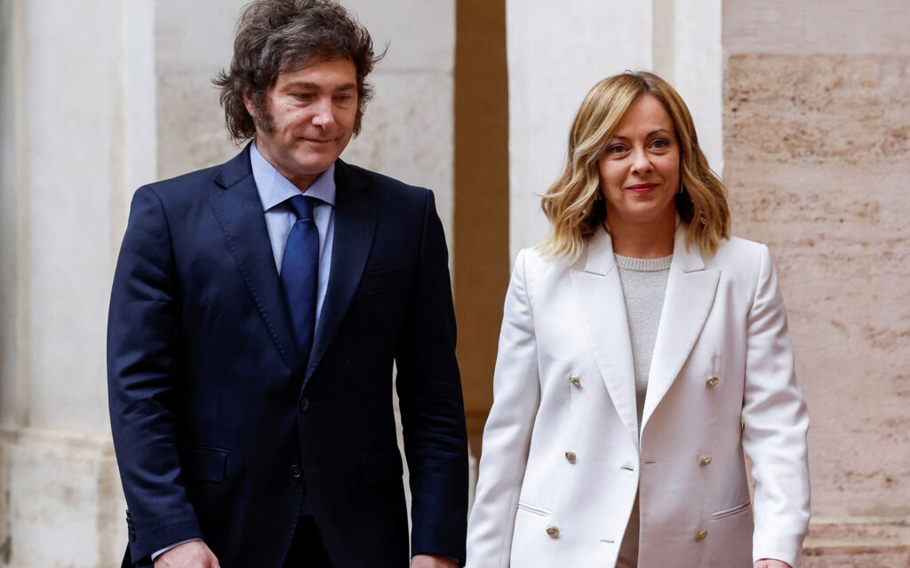 Milei y Meloni