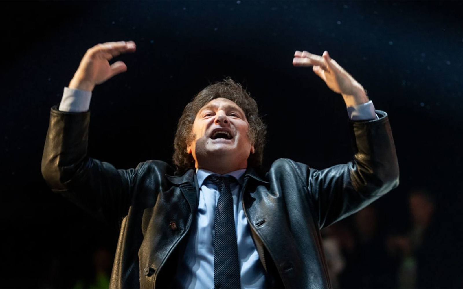 Javier Milei-Libro-Movistar Arena-Protesta-Presidente