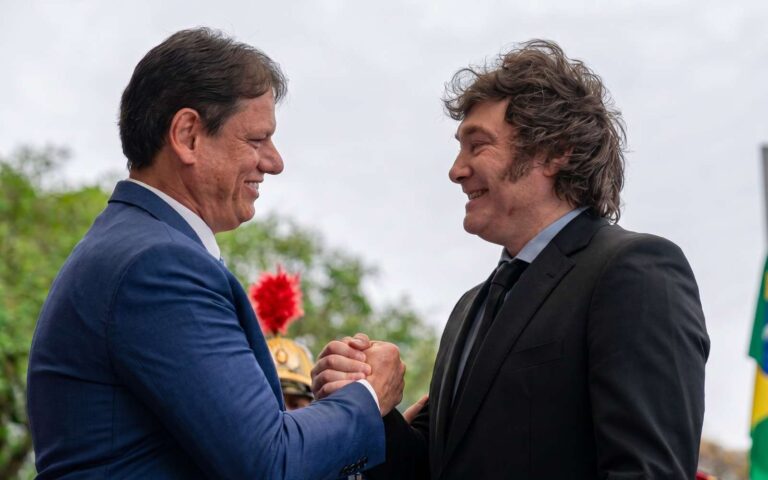 Freitas y Milei en Brasil.