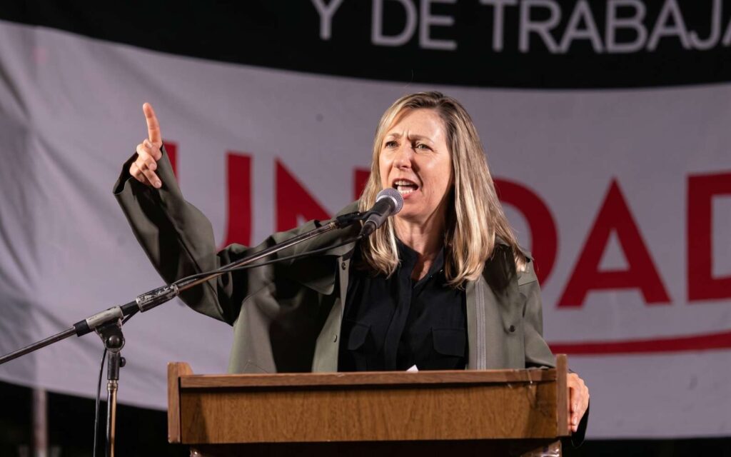 Myriam Bregman, dirigente de izquierda.