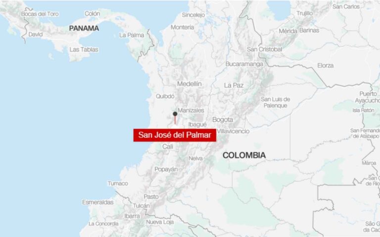 Sismo en el oeste de Colombia.