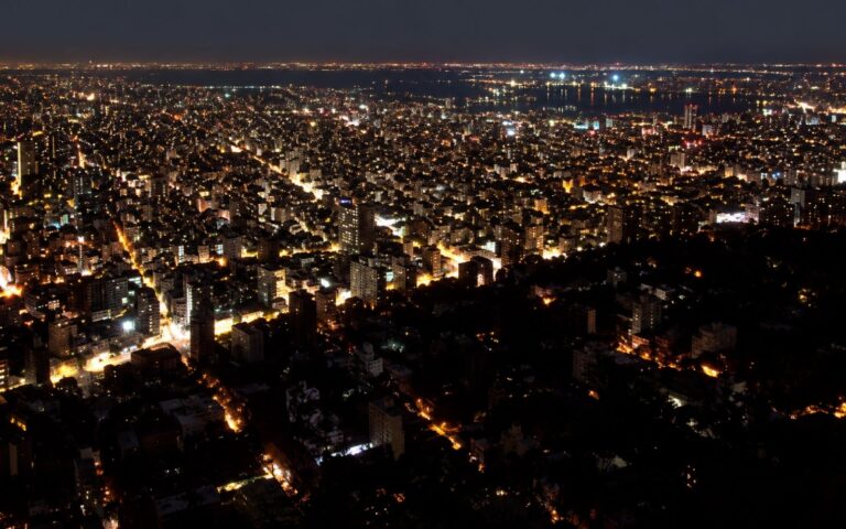 Vista panorámica del apagón del Sábado 19 de septiembre en CABA.