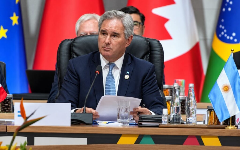 El canciller Pablo Quirno se refirió al peso de la Argentina en el escenario global.